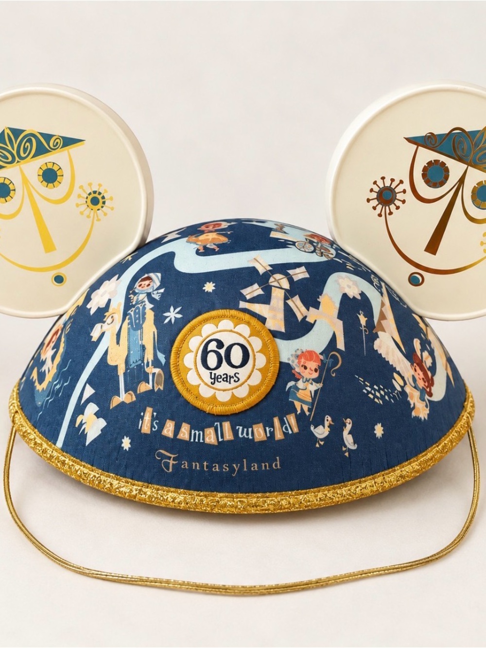 Disney Parks It’s a Small World 60th Anniversary Mickey Ear Hat NWT